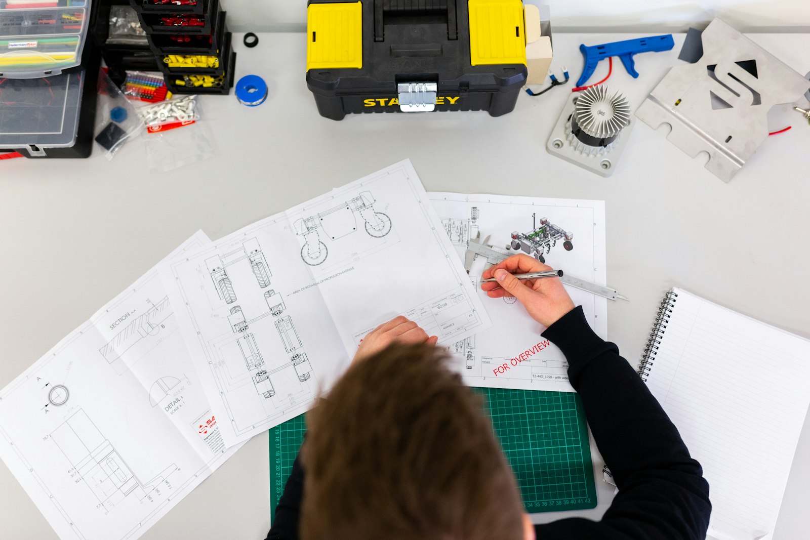 Engineering review of industrial drawings and components