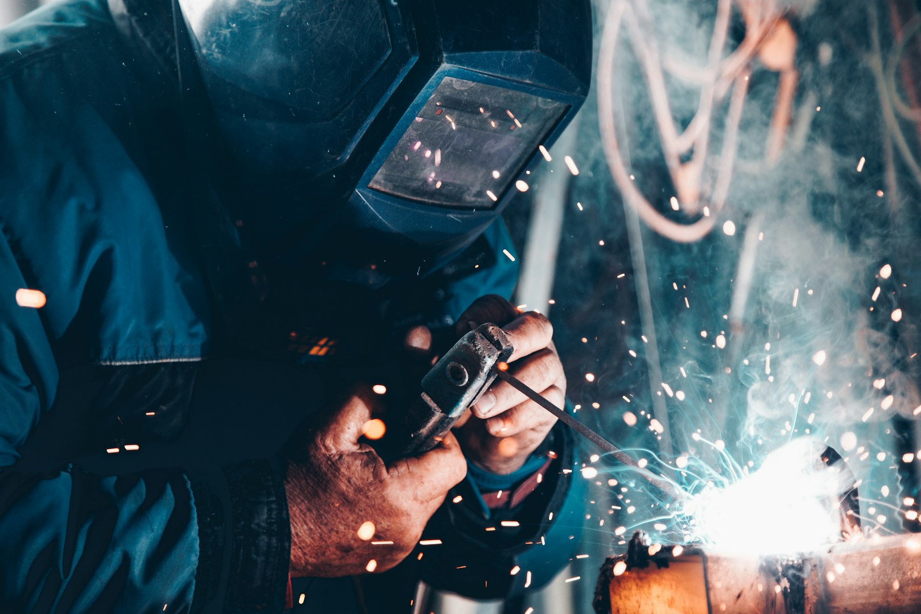 Industrial metal fabrication and welding work